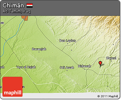 Physical 3D Map of Chimān