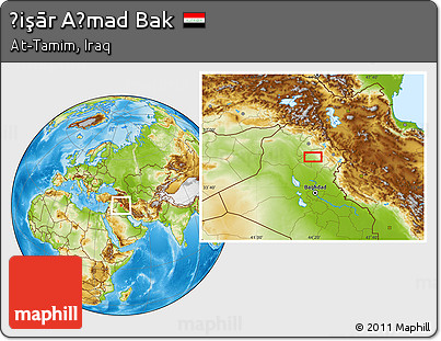 Physical Location Map of Ḩişār Aḩmad Bak