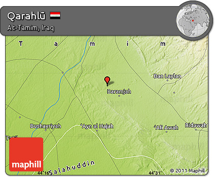 Physical Map of Qarahlū