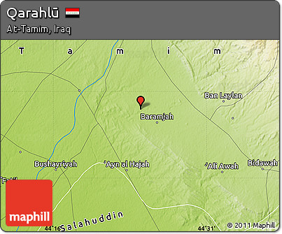 Physical Map of Qarahlū