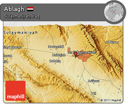 Physical 3D Map of Ablagh