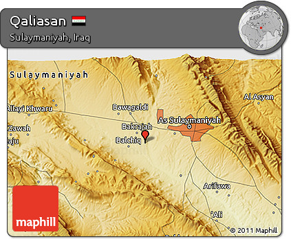Physical 3D Map of Qaliasan