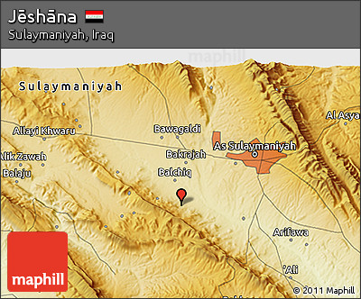 Physical 3D Map of Jēshāna