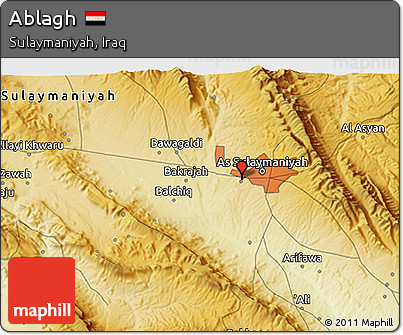Physical 3D Map of Ablagh