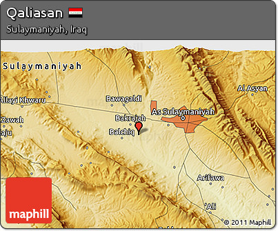 Physical 3D Map of Qaliasan