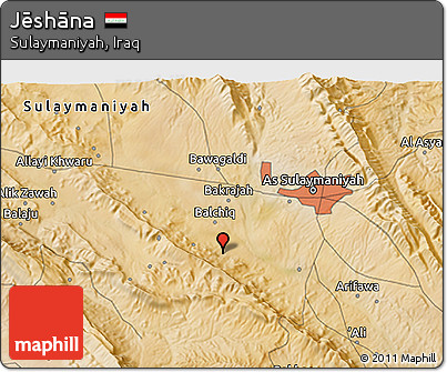 Satellite 3D Map of Jēshāna