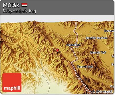 Physical 3D Map of Mūlāk
