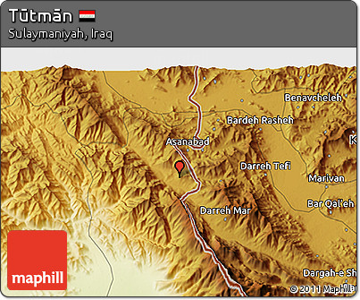 Physical 3D Map of Tūtmān