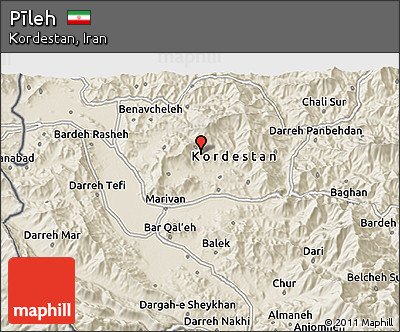 Shaded Relief 3D Map of Pīleh