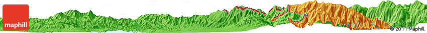 Political Horizon Map of the Area around 35° 24' 37" N, 45° 58' 30" E