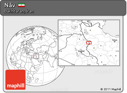 Blank Location Map of Nāv