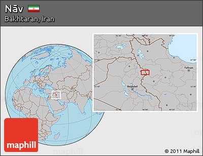 Gray Location Map of Nāv