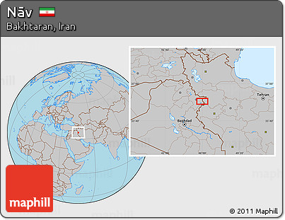 Gray Location Map of Nāv