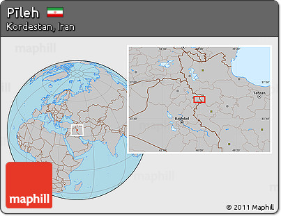 Gray Location Map of Pīleh