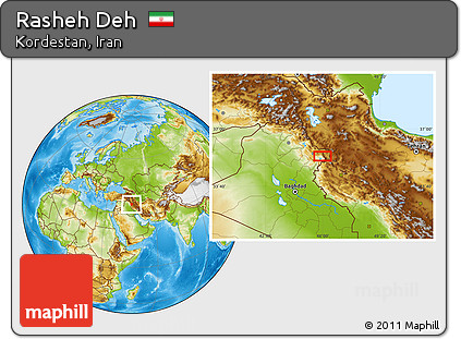 Physical Location Map of Rasheh Deh