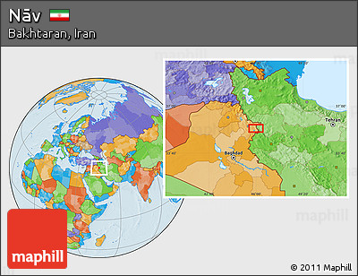 Political Location Map of Nāv