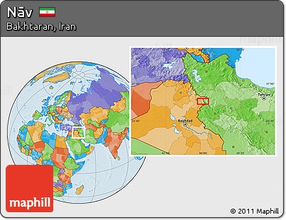 Political Location Map of Nāv