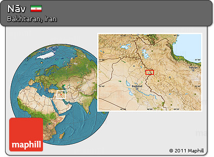 Satellite Location Map of Nāv