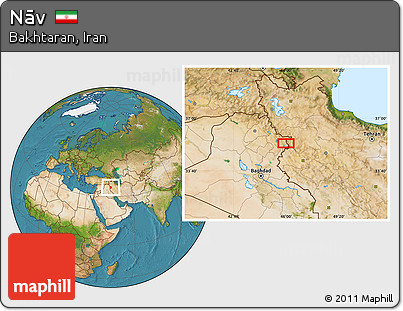 Satellite Location Map of Nāv