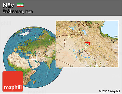 Satellite Location Map of Nāv