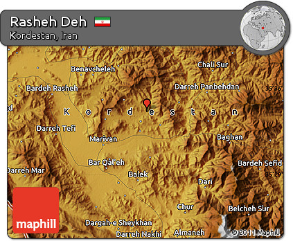 Physical Map of Rasheh Deh