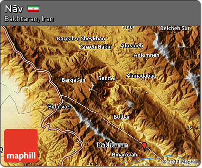 Physical Map of Nāv