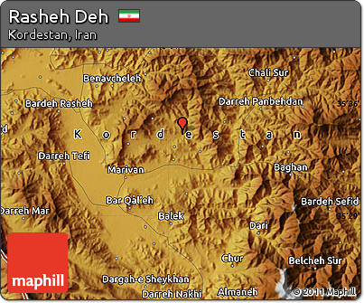 Physical Map of Rasheh Deh