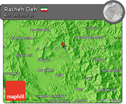 Political Map of Rasheh Deh