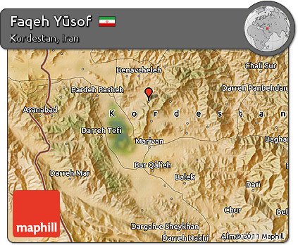 Satellite Map of Faqeh Yūsof