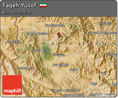 Satellite Map of Faqeh Yūsof