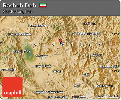 Satellite Map of Rasheh Deh