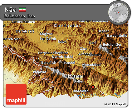 Physical Panoramic Map of Nāv