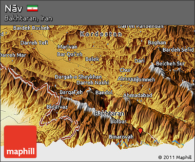 Physical Panoramic Map of Nāv