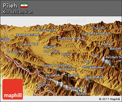 Physical Panoramic Map of Pīleh