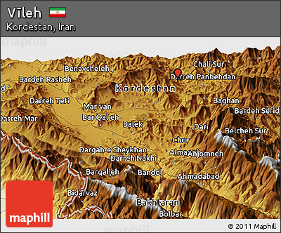 Physical Panoramic Map of Vīleh