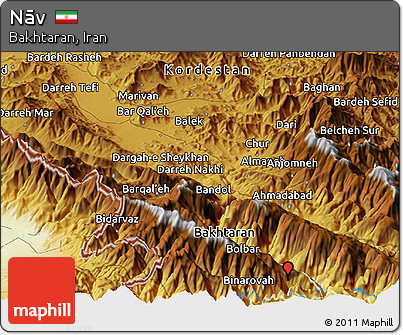 Physical Panoramic Map of Nāv