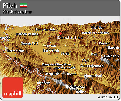 Physical Panoramic Map of Pīleh