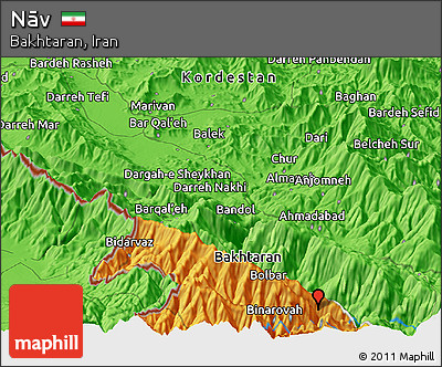 Political Panoramic Map of Nāv