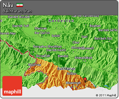 Political Panoramic Map of Nāv