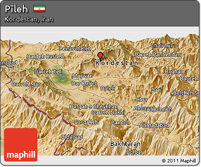 Satellite Panoramic Map of Pīleh