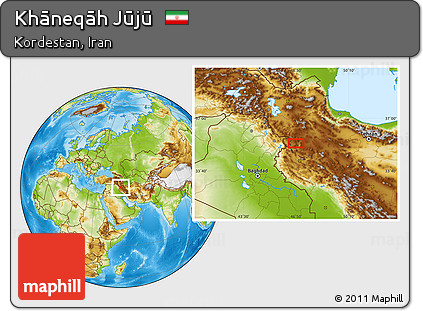 Physical Location Map of Khāneqāh Jūjū