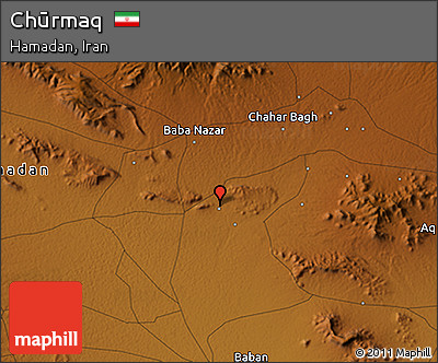 Physical 3D Map of Chūrmaq