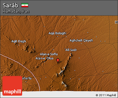 Physical 3D Map of Sarāb