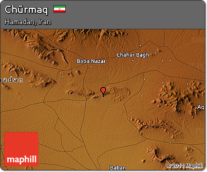 Physical 3D Map of Chūrmaq
