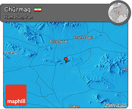 Political 3D Map of Chūrmaq