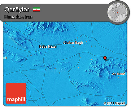 Political 3D Map of Qarāylar