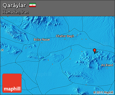 Political 3D Map of Qarāylar