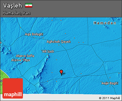 Political 3D Map of Vaşleh