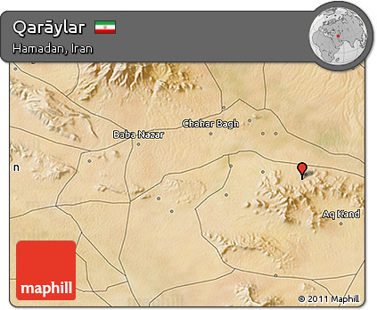 Satellite 3D Map of Qarāylar