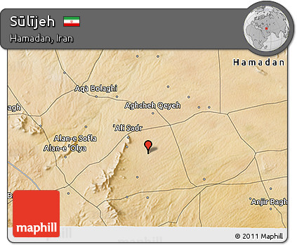 Satellite 3D Map of Sūlījeh